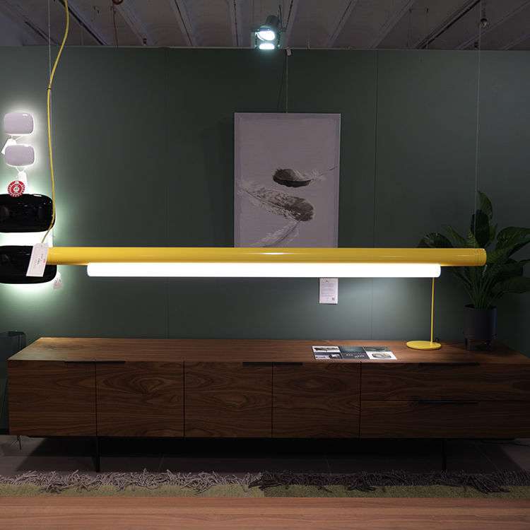 Pipeline hanglamp - geel | Showroommodellen.nl