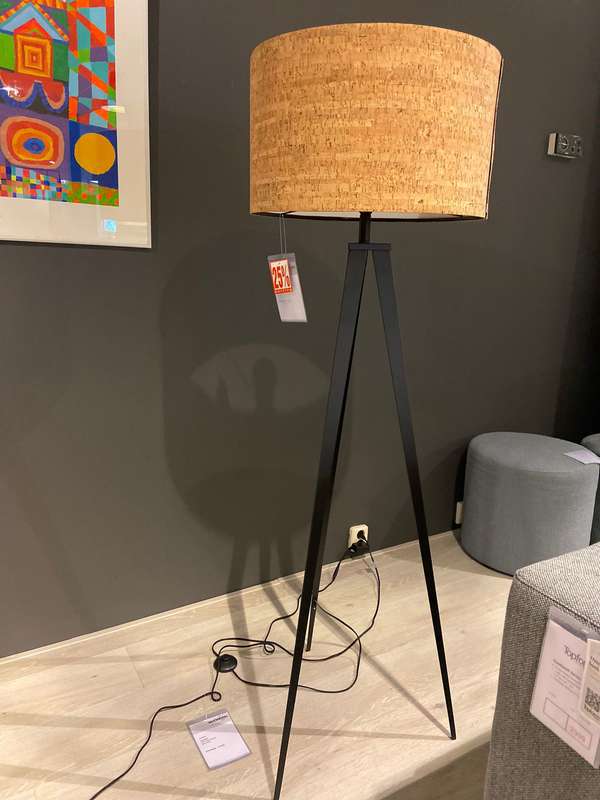 Zuiver Tripod Cork staande lamp