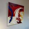 Cobra Art Rood-Wit-Blauw schilderij - Vooraanzicht