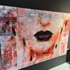 Mondi Art Alu Black Lips wanddecoratie - Vooraanzicht