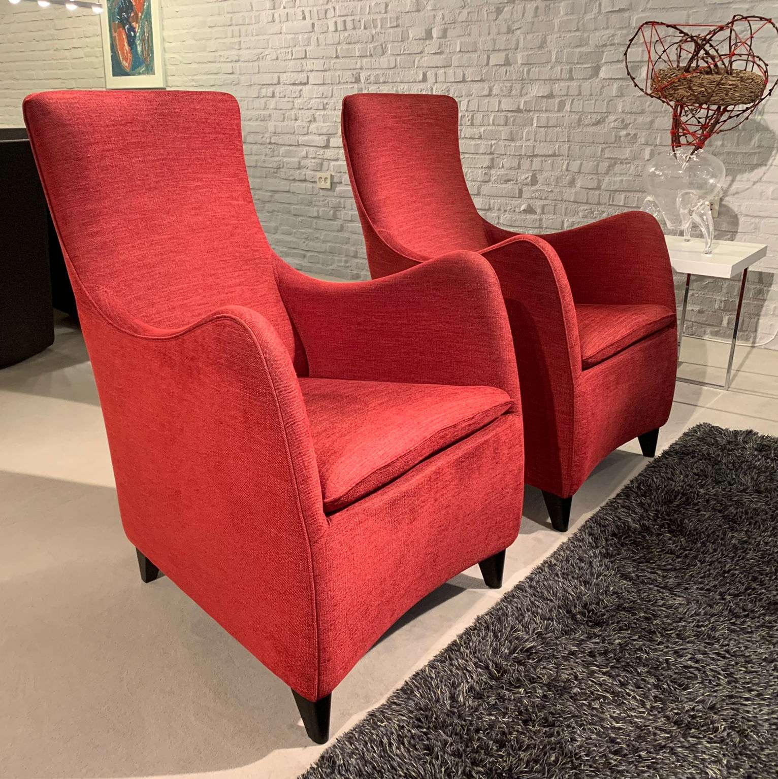 Achtervoegsel Slager Blaast op Wittmann Senta fauteuil (set van 2) | Showroommodellen.nl