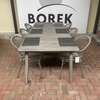 Borek tuintafel - 240x100 met tuinstoel (set van 6) - Materiaal