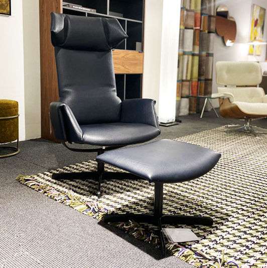 de Sede DS343 fauteuil met poef - Showroom