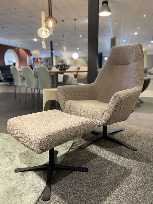 Dyyk Julius fauteuil met poef - Materiaal