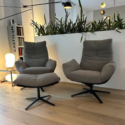 COR Cordia Lounge fauteuil met poef  - Showroom