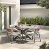 Castle Line Teak Grey tuintafel  Ø135 met tuinstoel (set van 5) - Showroom