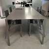 Molteni&C Less eettafel - 190x80 met 4 Alpha eetkamerstoel (set van 4) - Showroom