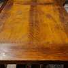 Antix Farmers eettafel - 220x90 met eetbank - Achter aanzicht