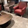 Leolux Mayon 2,5-zitsbank met Mayuro fauteuil (set van 3) - Achter aanzicht