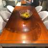 Lotus Eiken eettafel - 220x100 - Zijaanzicht links