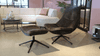 In.House Monzone fauteuil met poef - Materiaal