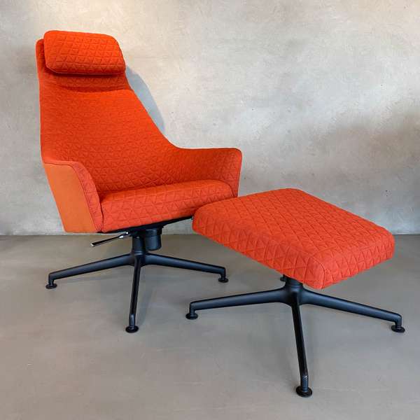 Arco Sketch Lounge relaxfauteuil met voetenbank - Showroom