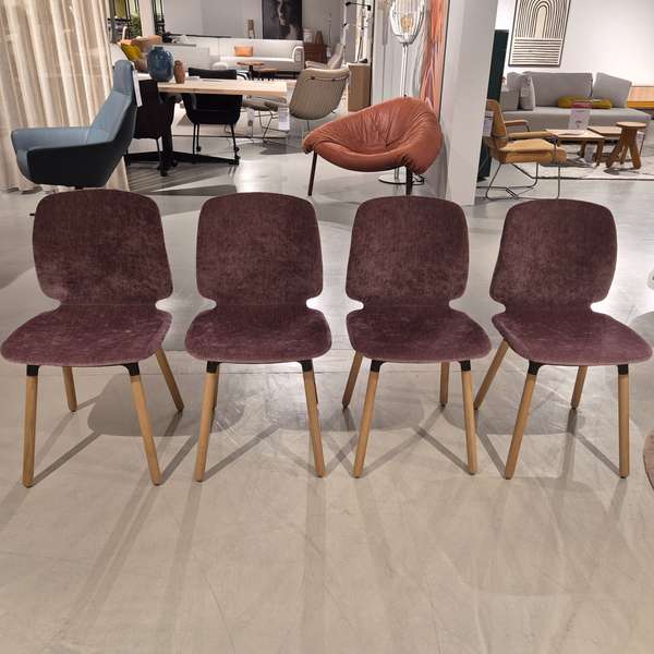 Afbeeldingen van EYYE Curv Soft eetkamerstoel (set van 4)