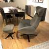 Conform Globe relaxfauteuil met hocker - Zijaanzicht rechts