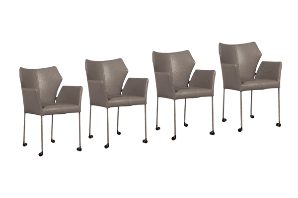 Afbeeldingen van Bree's New World Fly eetkamerstoel (set van 4)