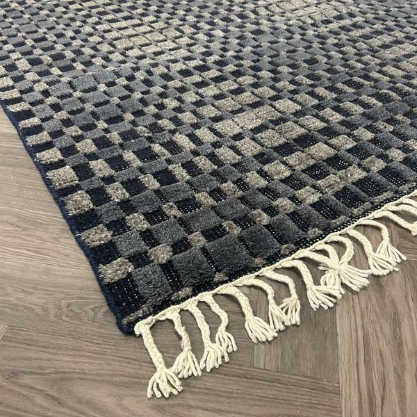 Afbeeldingen van Brinker Carpets Square Navy Wool vloerkleed - 160x250