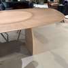 Mobitec Dolmen eettafel - 300x120 - Zijaanzicht rechts