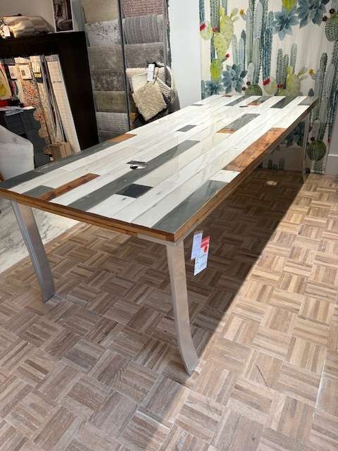 Private Label Schroot Hout eettafel - 250x100 - Materiaal