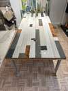 Private Label Schroot Hout eettafel - 250x100 - Materiaal