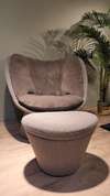 Montis Fabian fauteuil met poef - Materiaal