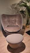 Montis Fabian fauteuil met poef - Materiaal