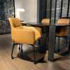Leolux Tico eettafel - 200x100 met Gyon eetkamerstoel (set van 4) - Materiaal