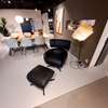 Montis George fauteuil met poef - Vooraanzicht