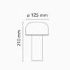 Flos Bellhop Battery tafellamp - Details