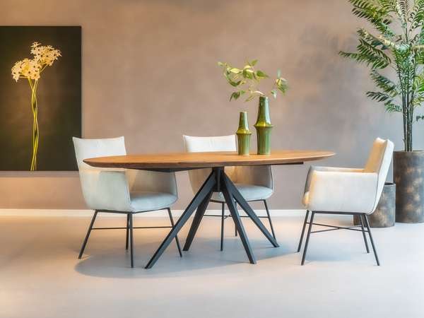 RT Design Noyer eettafel - 240x100 - Materiaal