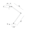 Tonone Desk 2-arm Foot bureaulamp - Details