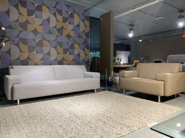 Cloak Sand 3-zitsbank met Sand loveseat - Materiaal