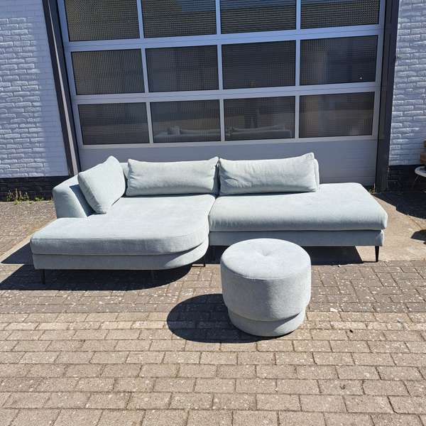 4x6sofa X3 modulaire hoekbank met poef - Showroom