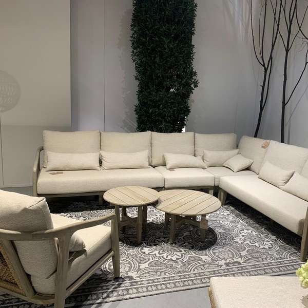 Castle Line Teak loungeset grey - Showroom