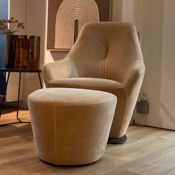Leolux Cantate Club fauteuil met poef - Materiaal