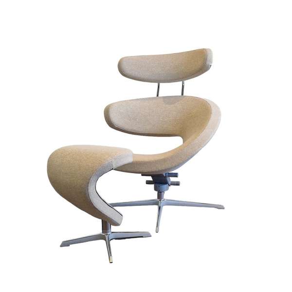 Varier Peel fauteuil met voetenbank - Materiaal