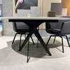 Willisau Linea eettafel - Ø130 - Achter aanzicht