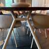bert plantagie Parade eettafel - 240x100 met Maple eetkamerstoel (set van 6)  - Boven aanzicht