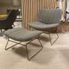 bert plantagie Draat fauteuil met poef