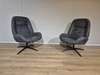 Montel Shuffle relaxfauteuil met poef - Showroom
