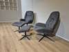 Montel Shuffle relaxfauteuil met poef - Vooraanzicht