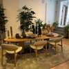 Passe Partout Bombay Low Dining eettafel - 280x123 met eetkamerstoel (set van 6) - Boven aanzicht