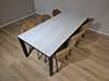 Montel Seven eettafel - 200x90 met Nora eetkamerstoel (set van 6) - Zijaanzicht links