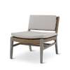 Castle Line Teak Grey loungestoel (set van 4) - Vooraanzicht