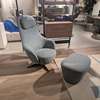 B&B Italia Harbor Laidback relaxfauteuil met poef - Vooraanzicht