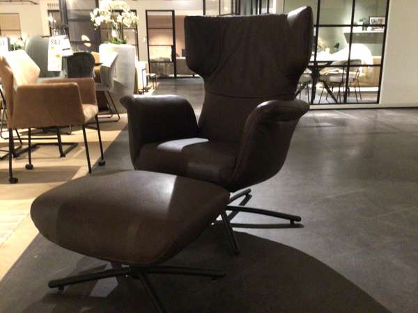LABEL vandenberg First Class relaxfauteuil met voetenbank - Materiaal