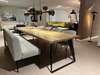 Cartel Living Nouvion eettafel - 300x100 met Mesa eetkamerstoel (set van 4) en Ness eetbank - Materiaal