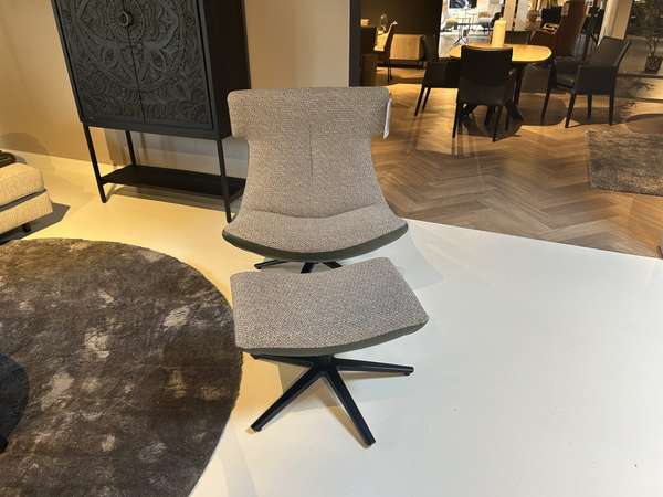Best Basics Crissy draaifauteuil met poef - Materiaal