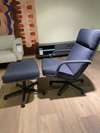 Artifort F141 fauteuil met poef - Materiaal