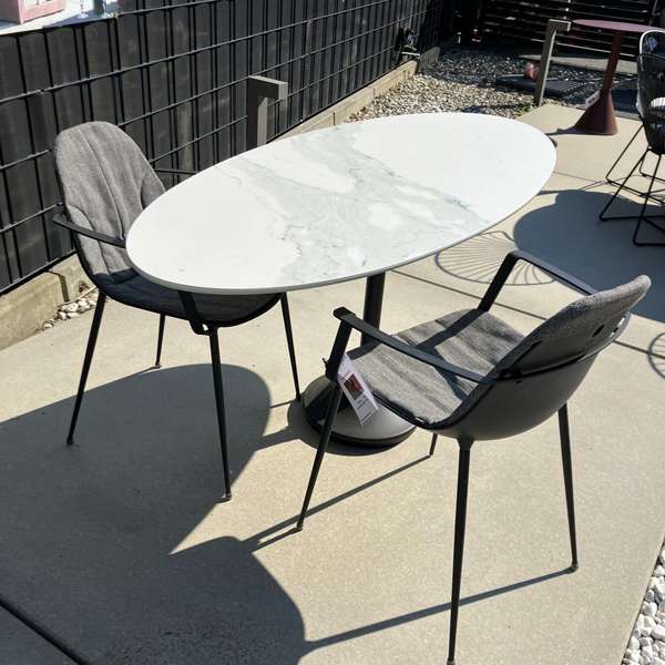 Joli Elyps tuintafel - 160x70 met Marguerite tuinstoel (set van 2) - Showroom
