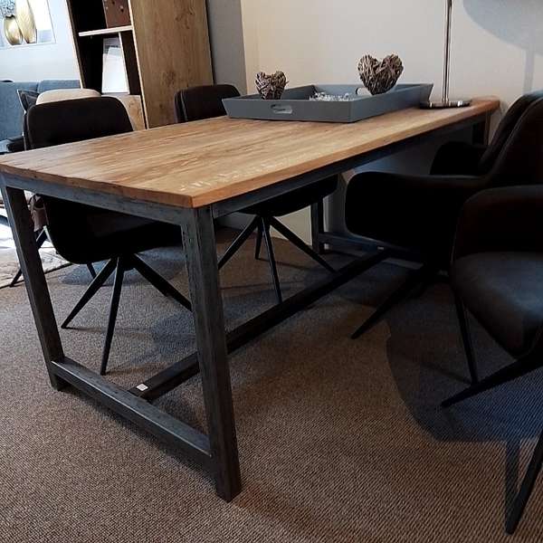Tower Living Recycled Teak eettafel - 160x90 - Showroom